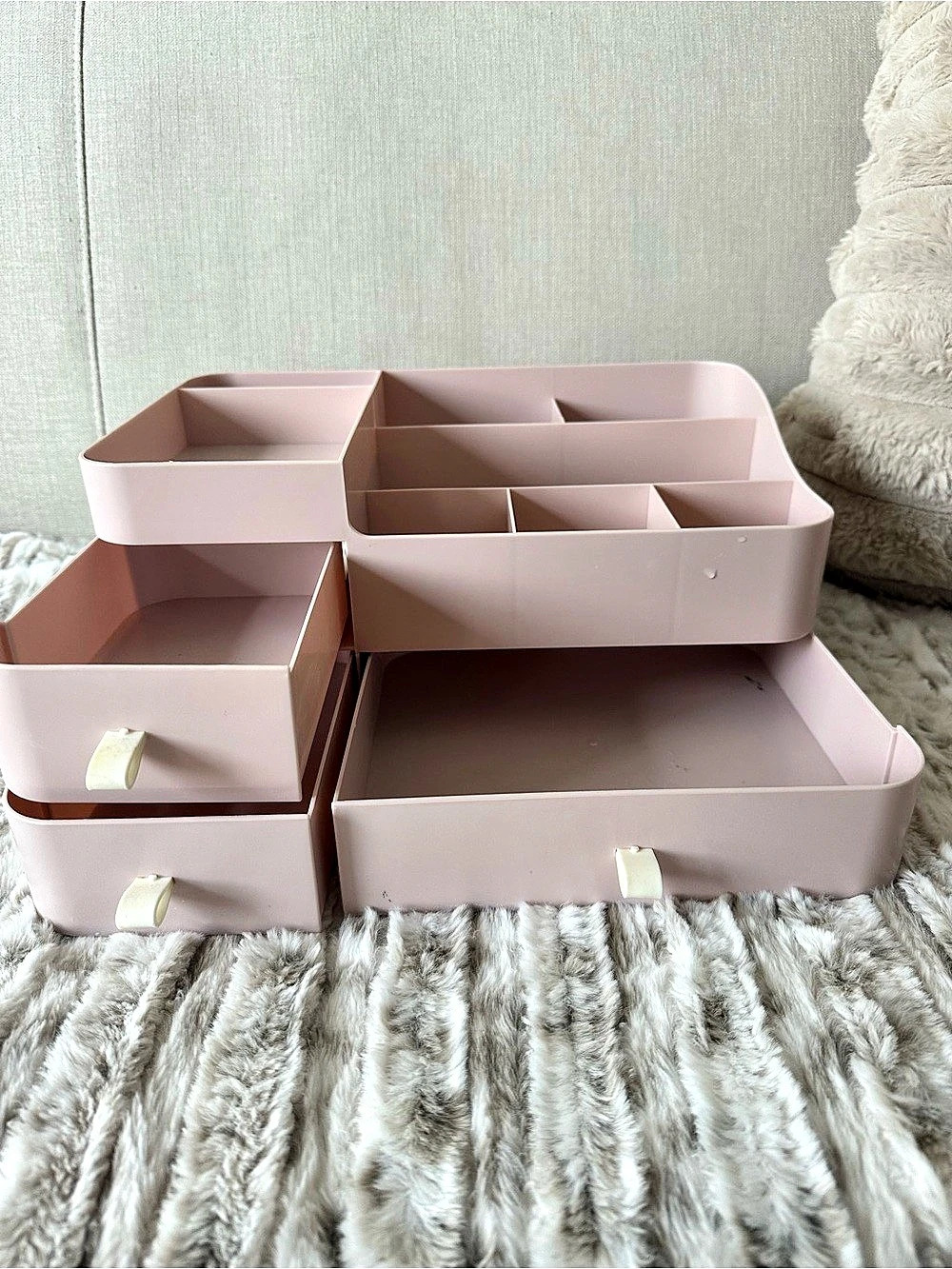 Pink Makeup Organizer Set